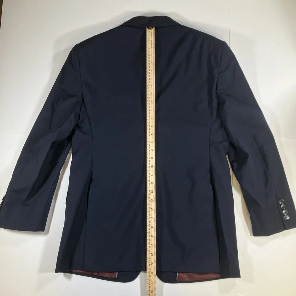 Brooks Brothers Brooksgate Blazer Mens 42R Navy Wool Vitale Barberis Canonico
